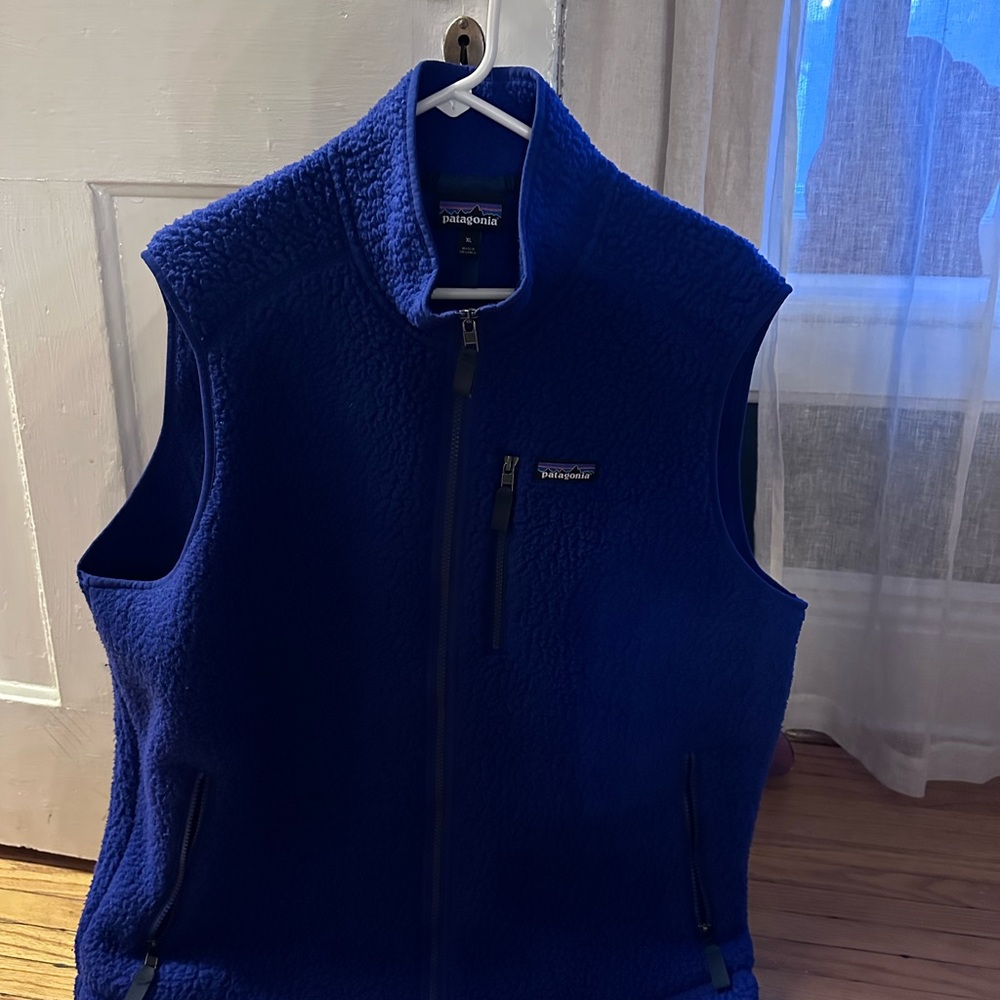Patagonia Royal Blue Retro Pile Fleece Vest